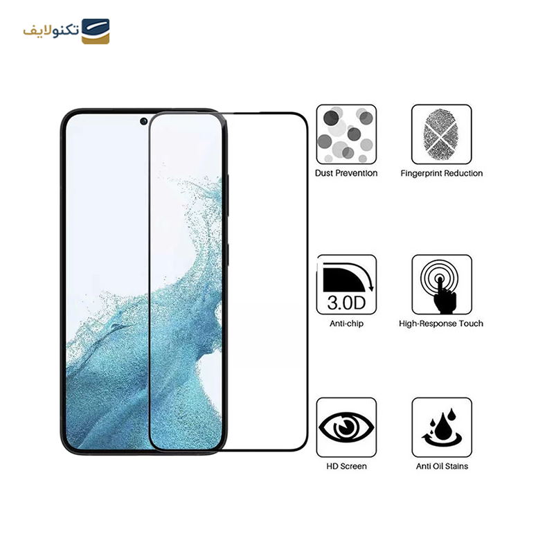 گلس گوشی سامسونگ گلکسی S23 - S22 بوف مدل 5D - Buff 5D Screen Protector for Samsung Galaxy S22 - S23