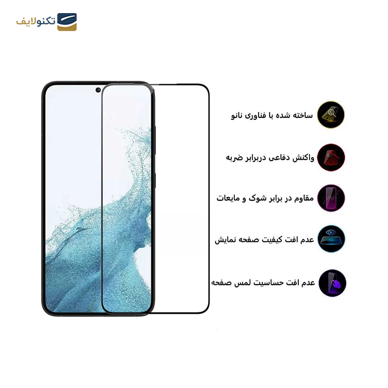 گلس گوشی سامسونگ گلکسی S23 - S22 بوف مدل 5D - Buff 5D Screen Protector for Samsung Galaxy S22 - S23