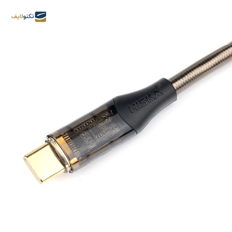  کابل Type-C به Type-C هیسکا LX-12CC طول 1 متر - Type-C to Type-C Hiska LX-12CC 1M