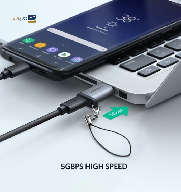 تبدیل USB به USB-C یوگرین US276 مدل 50533  - UGREEN USB-A 3.0 to USB-C Adapter