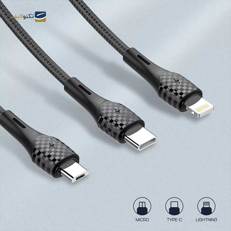 کابل شارژ microUSB کینگ استار مدل K02a طول 1 متر  - king star K02a microUSB Cable