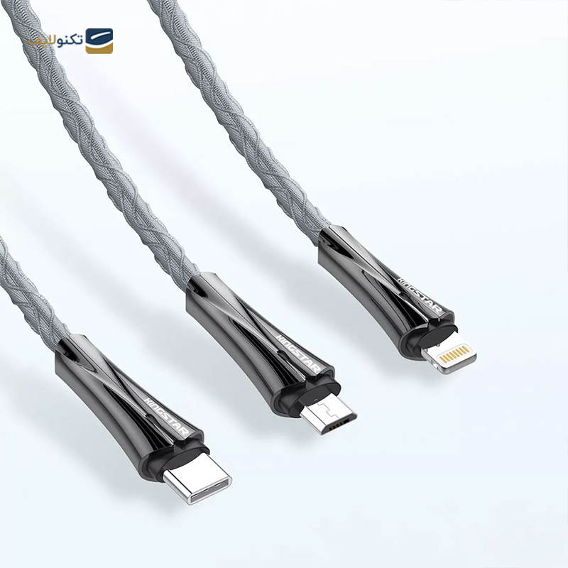 کابل میکرو یو اس بی کینگ استار مدل K28a طول 1 متر   - king star K28a microUSB to USB Cable 1.1m