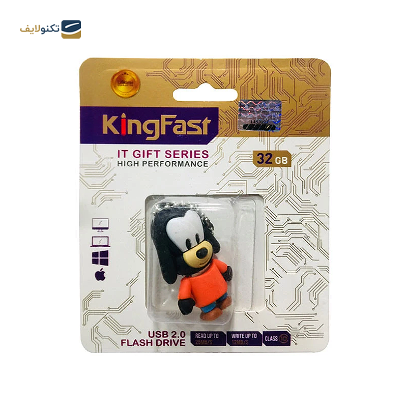 فلش مموری کینگ فست مدل DO-18 ظرفیت 32 گیگابایت - KingFast DO-18 Flash Memory - 32GB