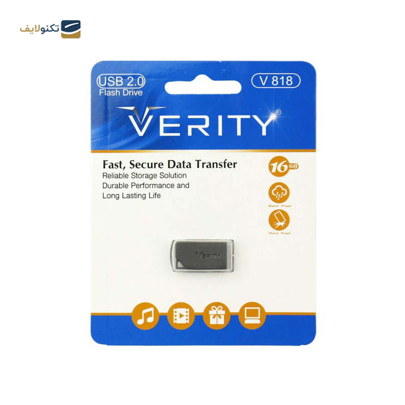 فلش مموری وریتی مدل V818 ظرفیت 16 گیگابایت - Verity V818 Flash Memory - 16GB