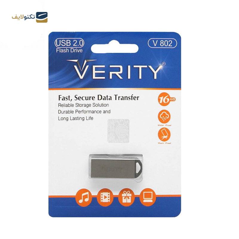 فلش مموری وریتی مدل V802 ظرفیت 16 گیگابایت - Verity V802 Flash Memory - 16GB