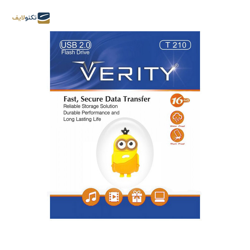 فلش مموری وریتی مدل T210 ظرفیت 16 گیگابایت - Verity T210 Flash Memory - 16GB