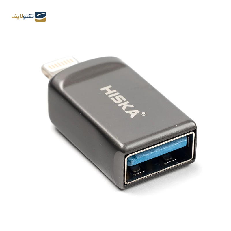 تبدیل OTG لایتنینگ هیسکا مدل H1 - Hiska H1 Otg Lightning Adapter