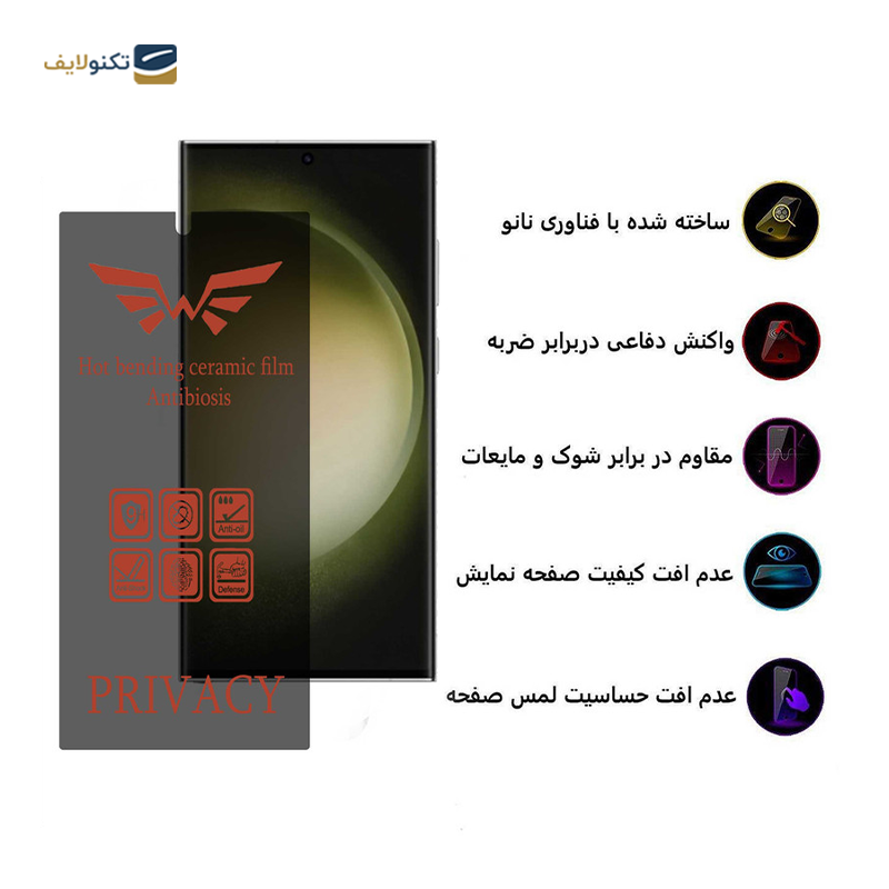 گلس گوشی سامسونگ Galaxy S23 Ultra - S22 Ultra اپیکوی مدل pri پرایوسی - Epicoy pri Screen Protector For Samsung Galaxy S23 Ultra - S22 Ultra
