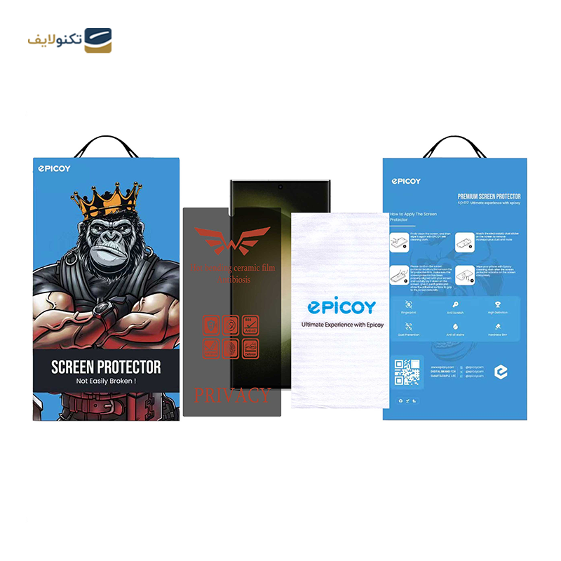 گلس گوشی سامسونگ Galaxy S23 Ultra - S22 Ultra اپیکوی مدل pri پرایوسی - Epicoy pri Screen Protector For Samsung Galaxy S23 Ultra - S22 Ultra