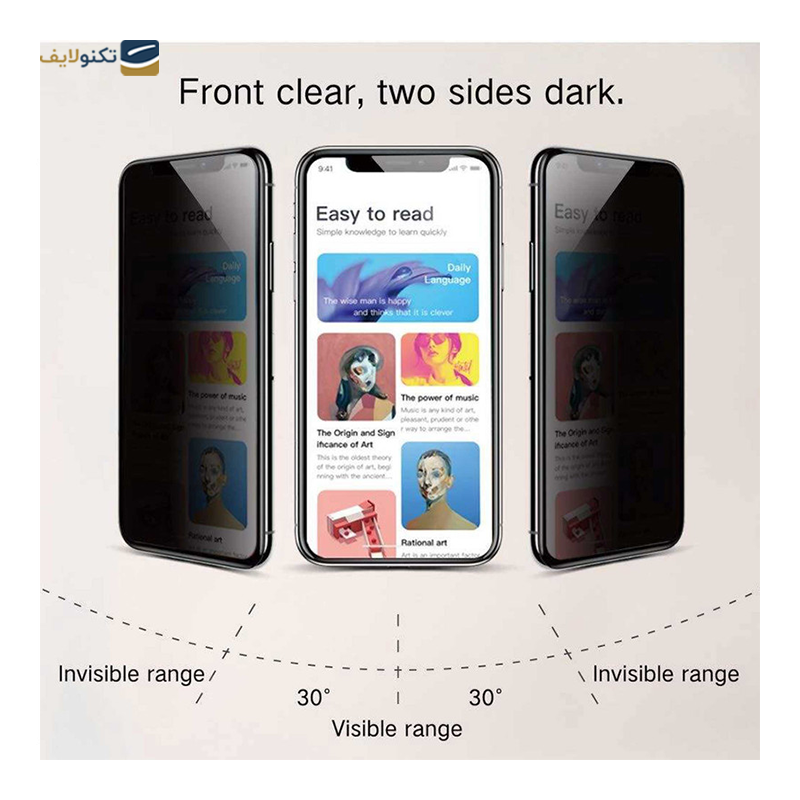 گلس گوشی سامسونگ Galaxy S8 Plus - S9 Plus اپیکوی مدل Nano-Privacy پرایوسی  - Epicoy Nano-Privacy Screen Protector For Samsung Galaxy S8 Plus - S9 Plus