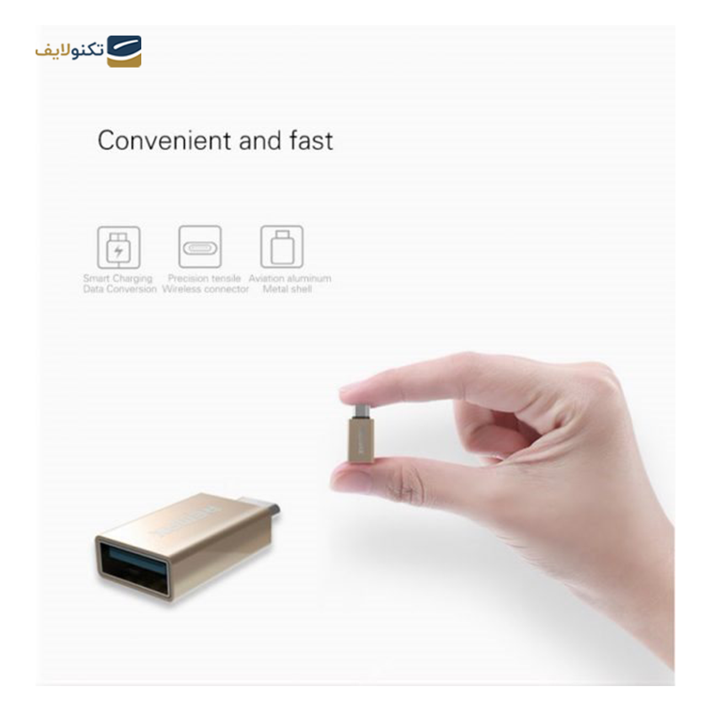 تبدیل Otg تایپ سی ریمکس مدل RA-OTG - Remax OTG USB To USB Type-C Adapter