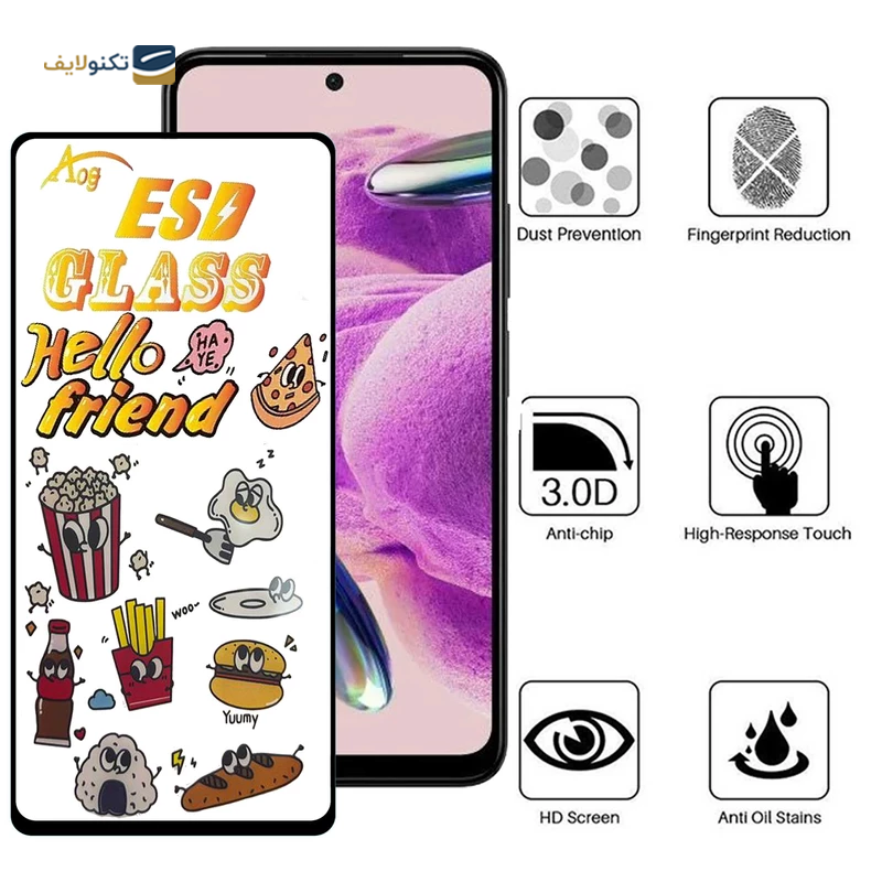 گلس گوشی شیائومی Redmi Note 12s - 11S 4G اپیکوی مدل ESD 2023 - Epicoy ESD 2023 Screen Protector for Xiaomi Redmi Note 12S - 11S 4G - Poco M4 Pro 4G