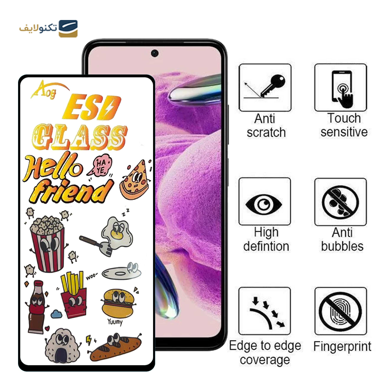 گلس گوشی شیائومی Redmi Note 12s - 11S 4G اپیکوی مدل ESD 2023 - Epicoy ESD 2023 Screen Protector for Xiaomi Redmi Note 12S - 11S 4G - Poco M4 Pro 4G
