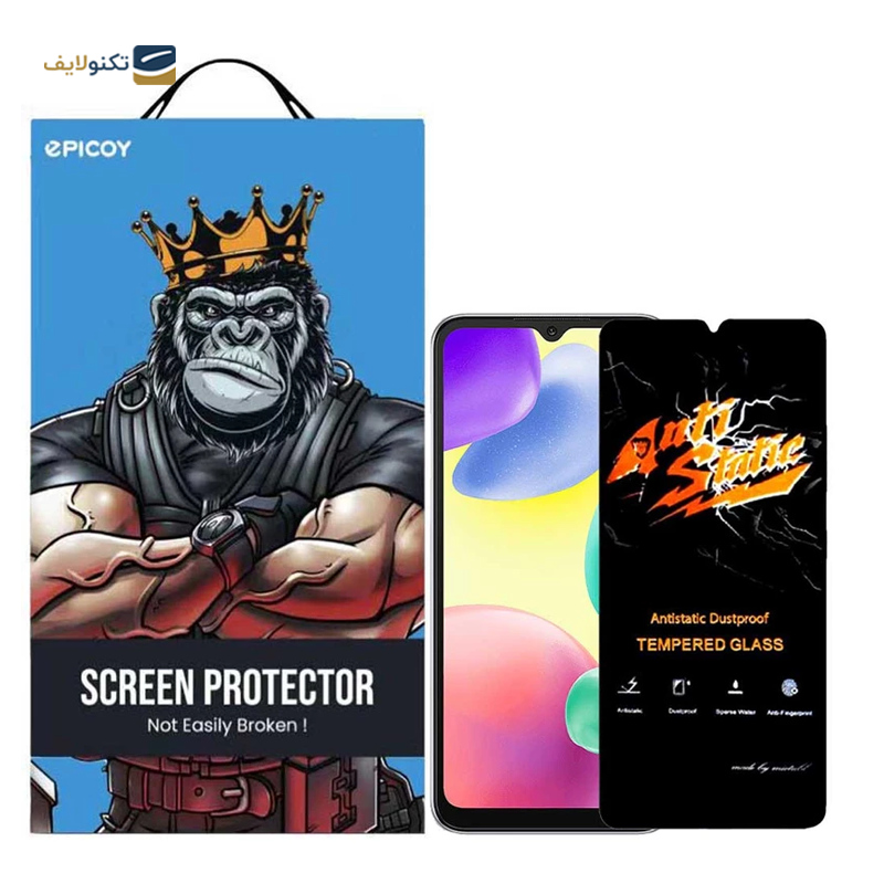 گلس گوشی شیائومی Redmi 10A - 9A - 9C اپیکوی مدل Antistatic Dustproof - Epicoy Antistatic Dustproof Screen Protector for Xiaomi Redmi 10A - 9A - 9C - 9i - Poco C31