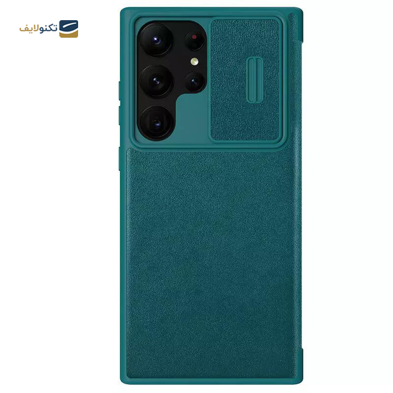 کیف کلاسوری گوشی سامسونگ Galaxy S23 Ultra نیلکین مدل Qin Pro Plain Cloth - Nillkin Qin Pro Plain Cloth Cover For Samsung Galaxy S23 Ultra