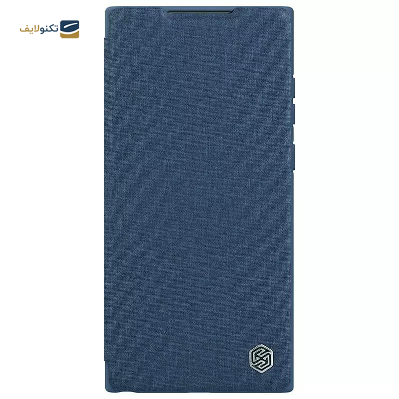 کیف کلاسوری گوشی سامسونگ Galaxy S23 Ultra نیلکین مدل Qin Pro Plain Cloth - Nillkin Qin Pro Plain Cloth Cover For Samsung Galaxy S23 Ultra