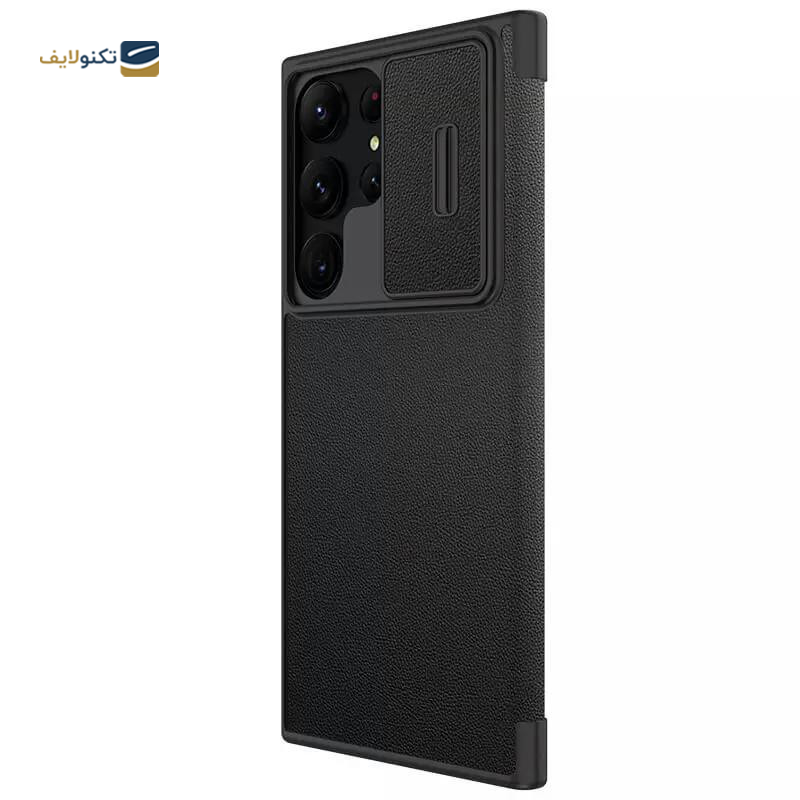 کیف کلاسوری گوشی سامسونگ Galaxy S23 Ultra نیلکین مدل Qin Pro Plain Cloth - Nillkin Qin Pro Plain Cloth Cover For Samsung Galaxy S23 Ultra