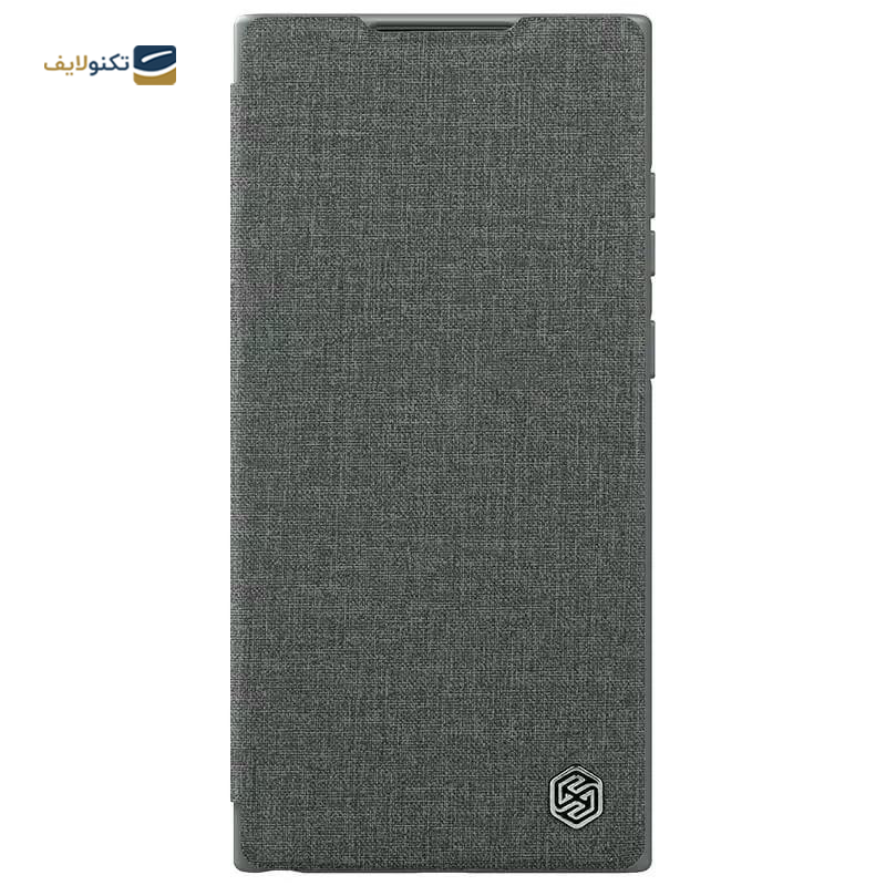 کیف کلاسوری گوشی سامسونگ Galaxy S23 Ultra نیلکین مدل Qin Pro Plain Cloth - Nillkin Qin Pro Plain Cloth Cover For Samsung Galaxy S23 Ultra