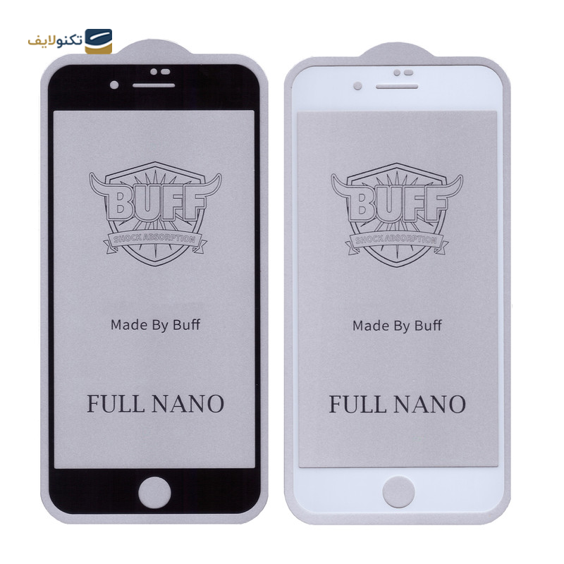 گلس گوشی اپل iPhone 8 Plus - 7 Plus بوف مدل Full Nano - Buff Full Nano Screen Protector For iPhone 8 Plus - 7 Plus