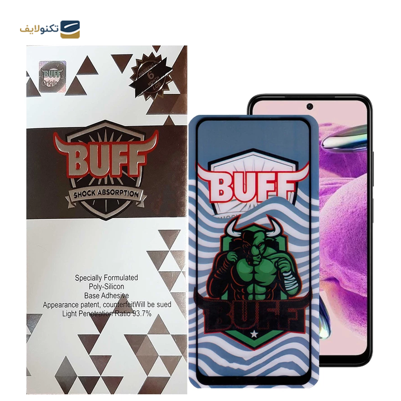 گلس گوشی شیائومی Redmi Note 12S بوف 5D مدل Super Power-G - BUFF  Super Power-G 5D Screen Protector for Xiaomi Redmi Note 12S - Poco M5s