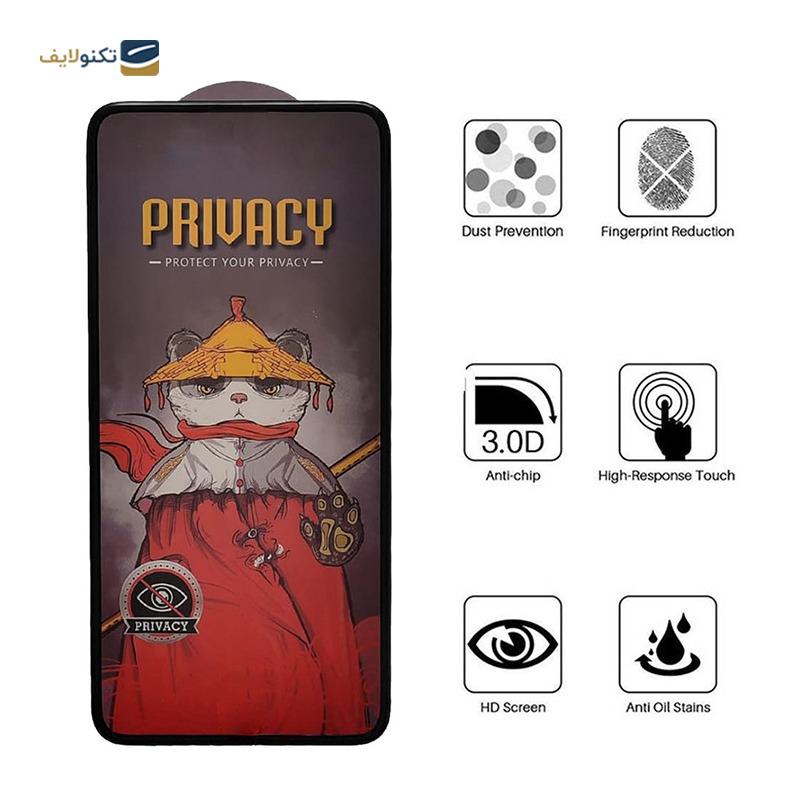 گلس حریم شخصی گوشی شیائومی Redmi Note 12T Pro اپیکوی مدل Privacy Airbag - Epicoy Privacy Airbag Screen Protector for Xiaomi Note 12T Pro - Note 11T Pro Plus