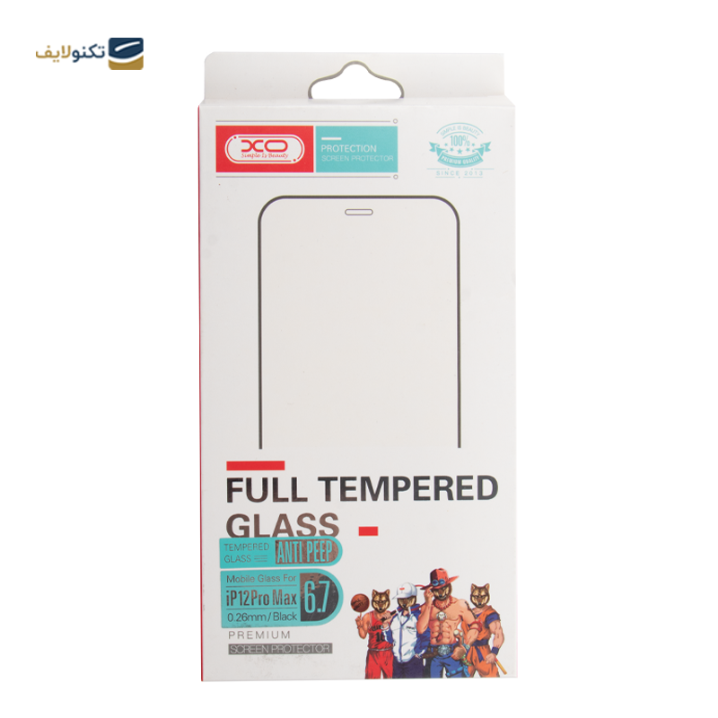 گلس گوشی اپل iPhone 12 Pro Max ایکس او مدل Anti Peep پرایوسی - XO Anti Peep Screen Protector for Apple iPhone 12 Pro Max