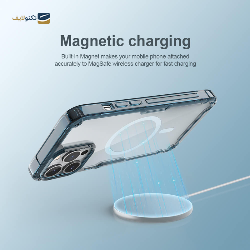 کاور گوشی اپل iPhone 13 Pro نیلکین مدل Nature TPU Pro Magnetic - Nillkin Nature TPU Pro Magnetic Cover For iPhone 13 Pro