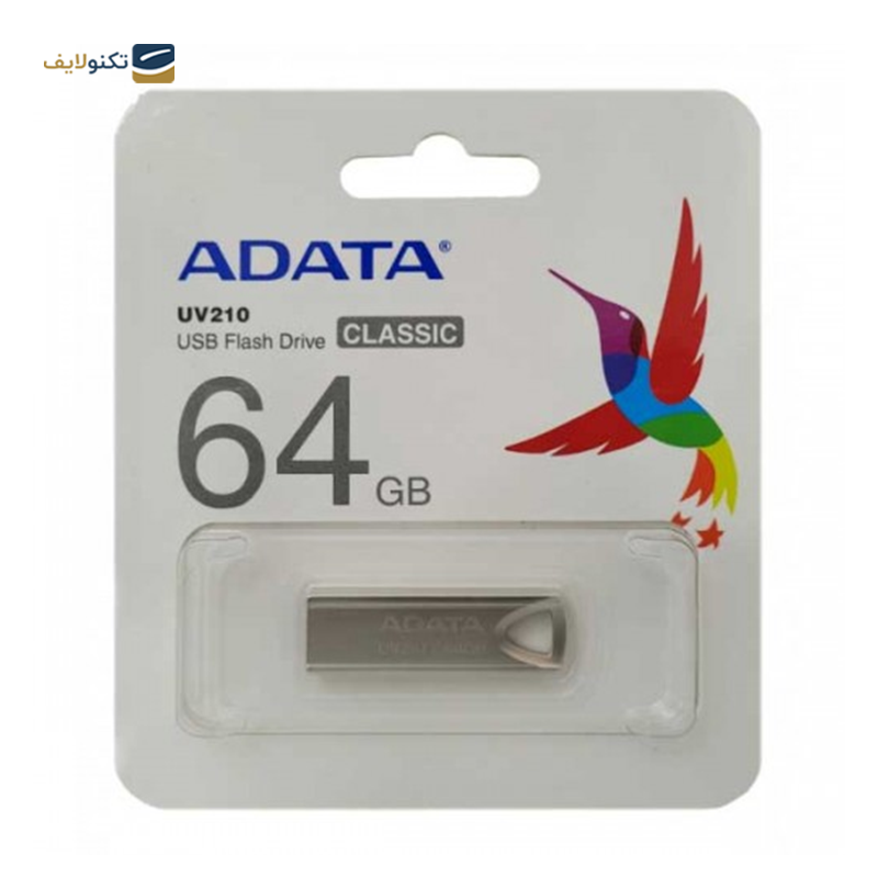 فلش مموری ای دیتا مدل UV210 ظرفیت 64 گیگابایت  - ADATA UV210 Flash Memory-64GB