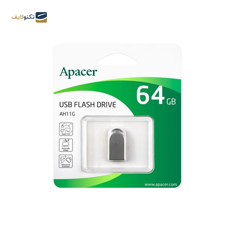 فلش مموری اپیسر مدل AH11G ظرفیت 64 گیگابایت - Apacer AH11G Flash Memory - 64GB