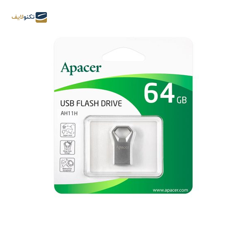 فلش مموری اپیسر مدل AH11H ظرفیت 64 گیگابایت - Apacer AH11H Flash Memory - 64GB