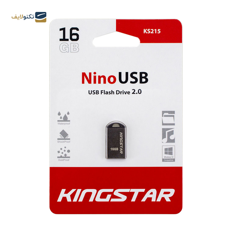 فلش مموری کینگ استار مدل KS215 Nino ظرفیت 16 گیگابایت - King Star KS215 Nino Flash Memory - 16GB