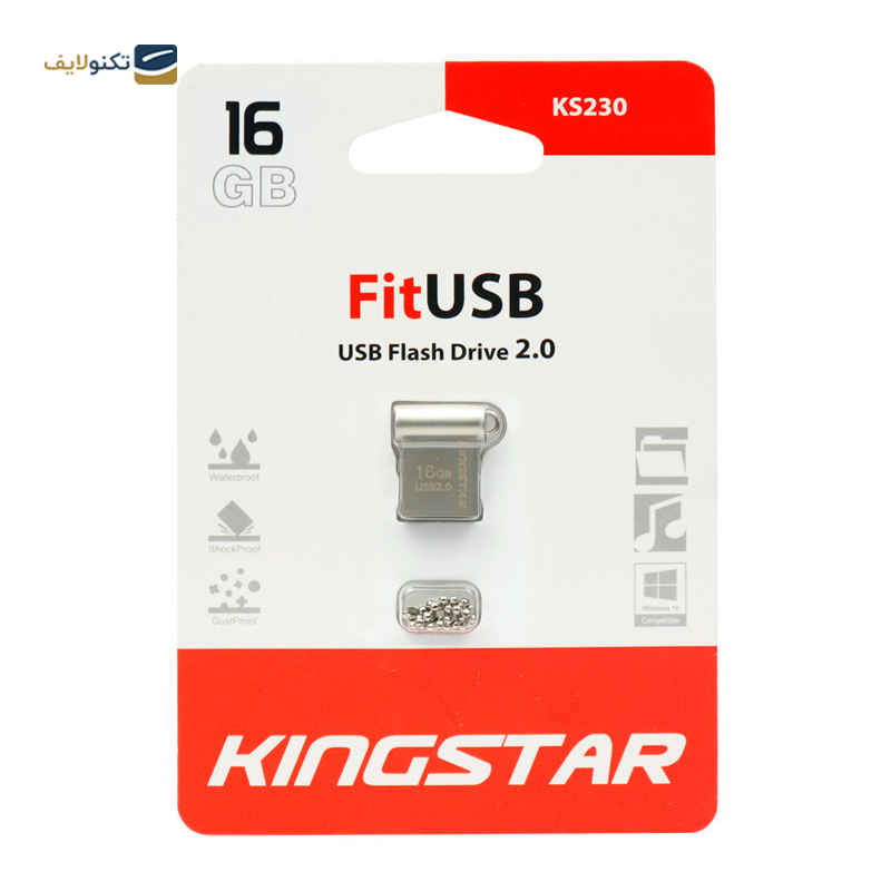 فلش مموری کینگ استار مدل KS230 Fit ظرفیت 16 گیگابایت - King Star KS230 Fit Flash Memory - 16GB