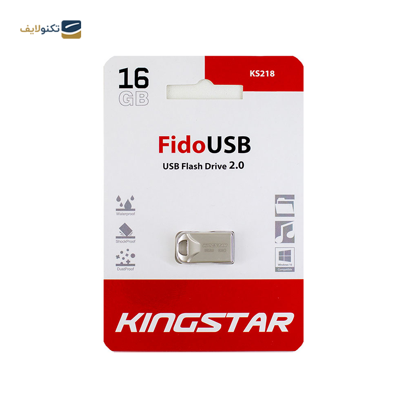 فلش مموری کینگ استار مدل KS218 Fido ظرفیت 16 گیگابایت - King Star KS218 Fido Flash Memory - 16GB