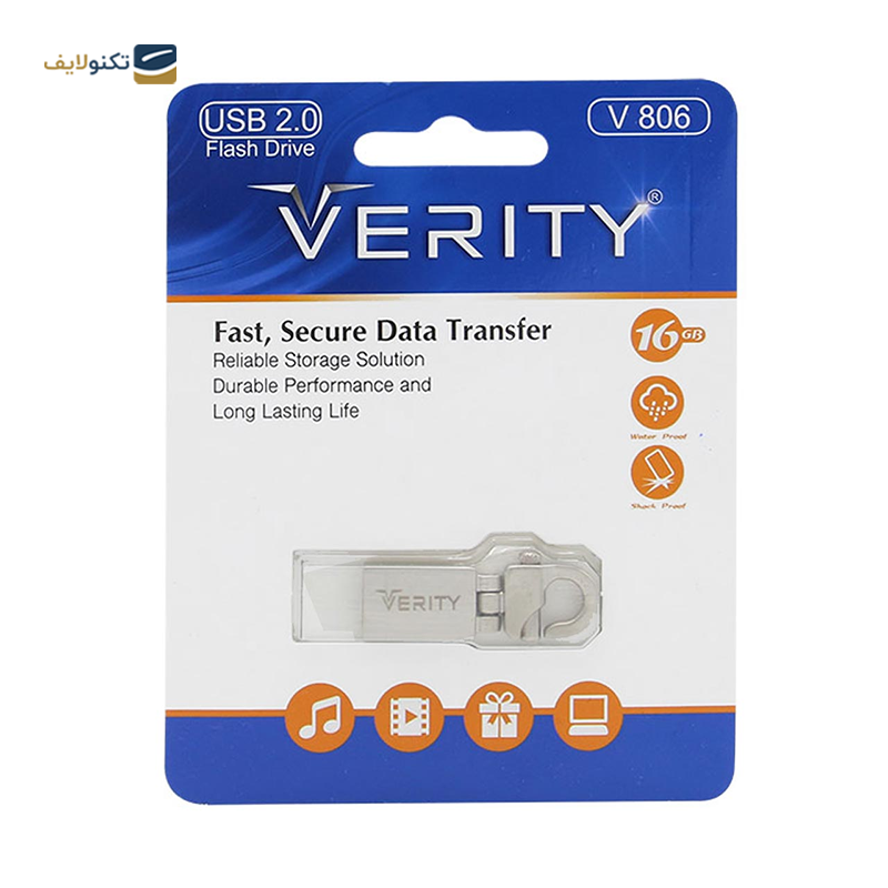 فلش مموری وریتی مدل V806 ظرفیت 16 گیگابایت - Verity V806 Flash Memory - 16GB