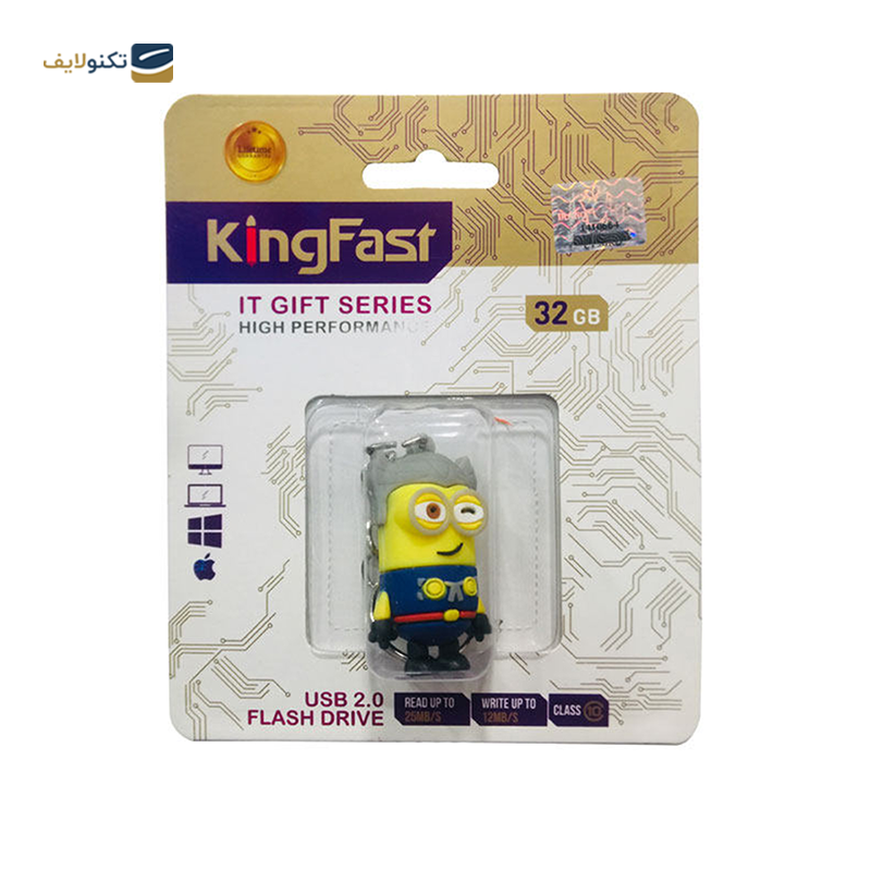 فلش مموری کینگ فست مدل MN-38 ظرفیت 32 گیگابایت - KingFast MN-38 Flash Memory - 32GB