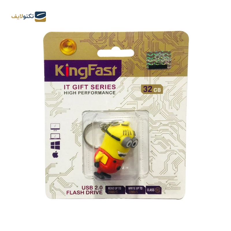 فلش مموری کینگ فست مدل MN-24 ظرفیت 32 گیگابایت - KingFast MN-24 Flash Memory - 32GB