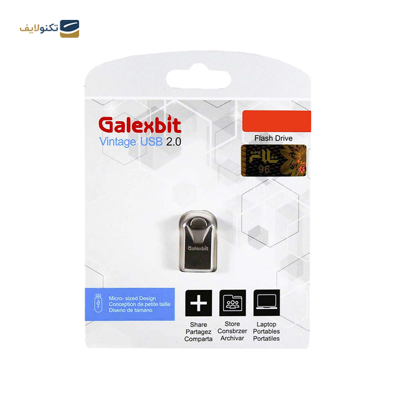 فلش مموری گلکسبیت مدل KI-17 ظرفیت 16 گیگابایت   - Galexbit KI-17 Flash Memory - 16GB