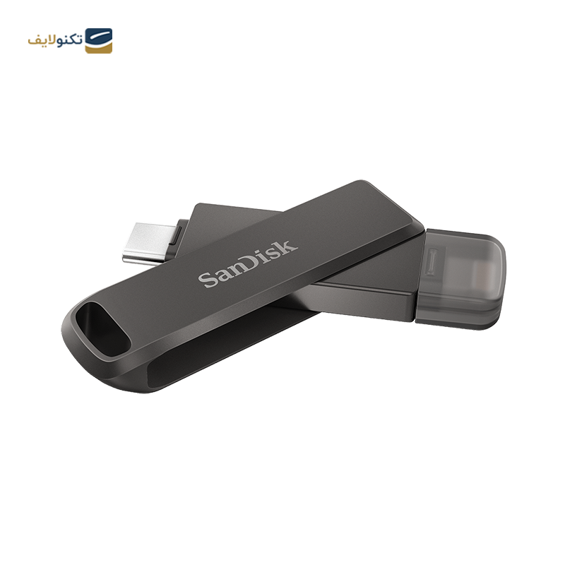 فلش مموری سن دیسک مدل iXpand Luxe USB3 ظرفیت 64 گیگابایت - SanDisk iXpand Luxe USB Type-C and Lightning flash memory USB3.1 - 64GB