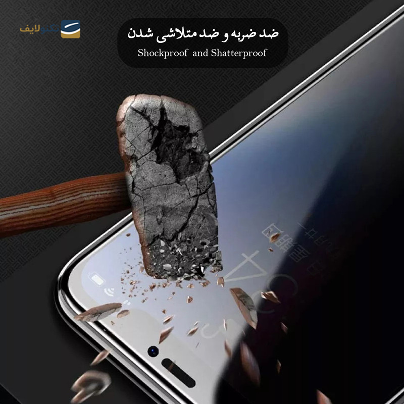 محافظ صفحه نمایش گوشی سامسونگ Galaxy A20 شهر گلس سرامیکی پرایوسی مدل CRP  - Shahr Glass CRP Samsung Galaxy M31 / A20 / M21s / A50s / M10s Privacy Screen Protector
