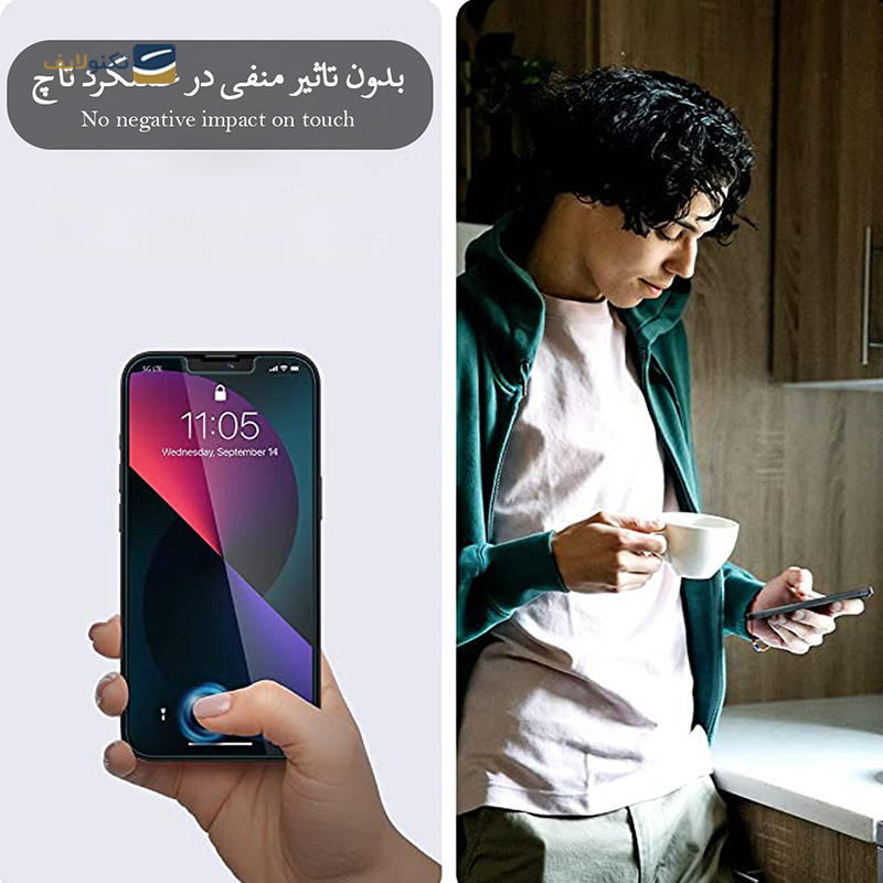 محافظ صفحه نمایش گوشی سامسونگ Galaxy A50 شهر گلس سرامیکی پرایوسی مدل CRP  - Shahr Glass ceramic CRP Ceramics Privacy screen protector for Samsung Galaxy A50 / M10s / M21s