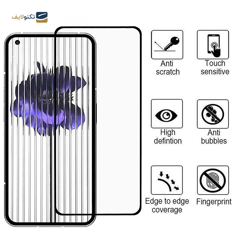 گلس گوشی ناتینگ Phone 1 بوف مدل 5D-Full-G - BUFF 5D-Full-G Glass Screen Protector for Nothing Phone 1