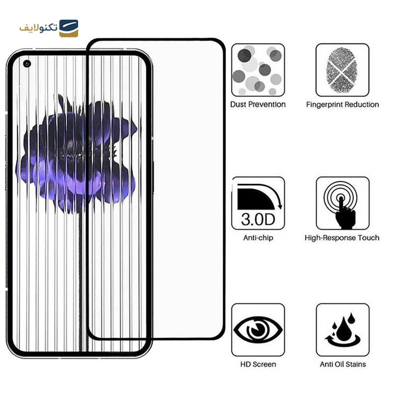 گلس گوشی ناتینگ Phone 1 بوف مدل 5D-Full-G - BUFF 5D-Full-G Glass Screen Protector for Nothing Phone 1