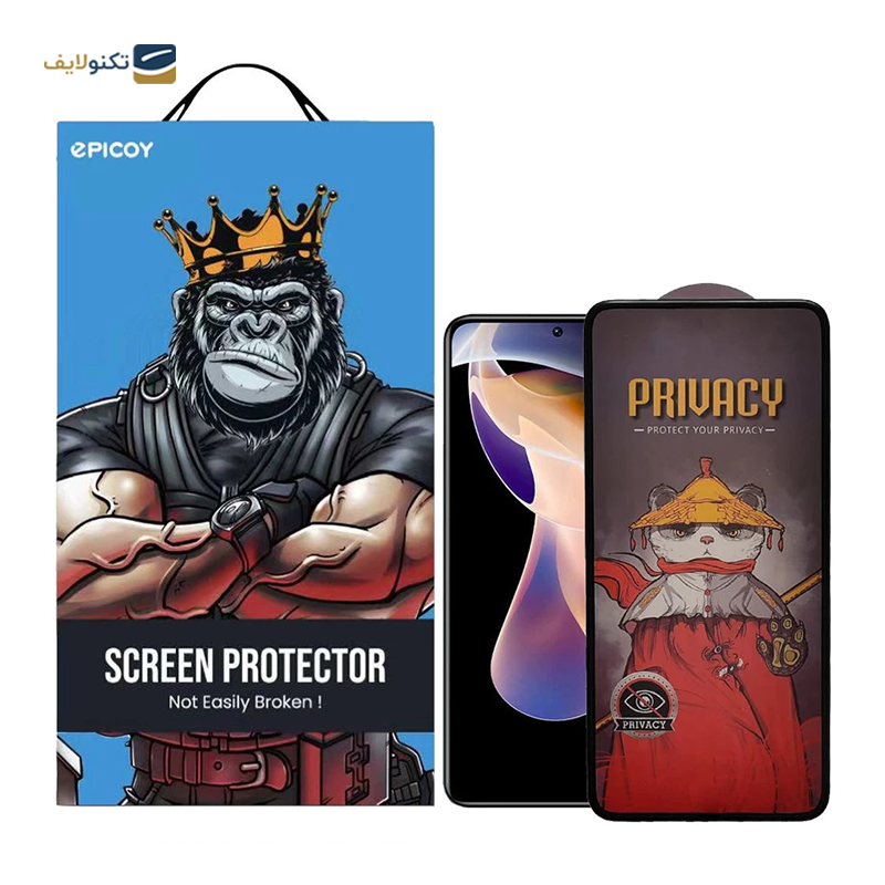 گلس حریم شخصی گوشی شیائومی Redmi Note 11 Pro Plus اپیکوی مدل Airbvacy  - Epicoy Airbvacy Xiaomi Redmi Note 11 Pro Plus Screen Protector