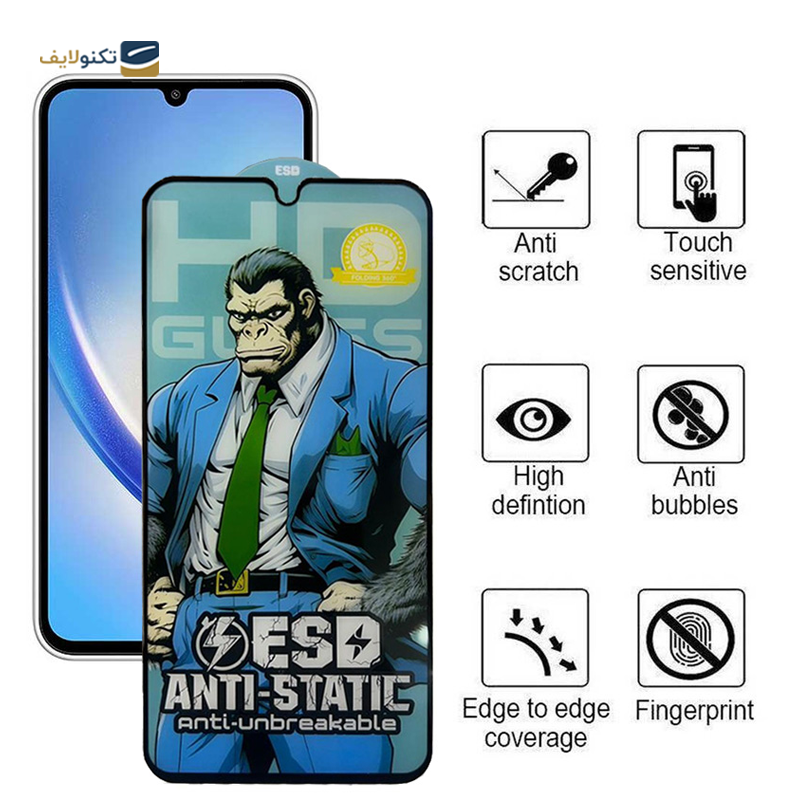 گلس گوشی سامسونگ Galaxy A23 - A13 اپیکوی مدل Gorilla ESD - Epicoy Samsung Galaxy A23 - A13 Gorilla ESD Screen Protector