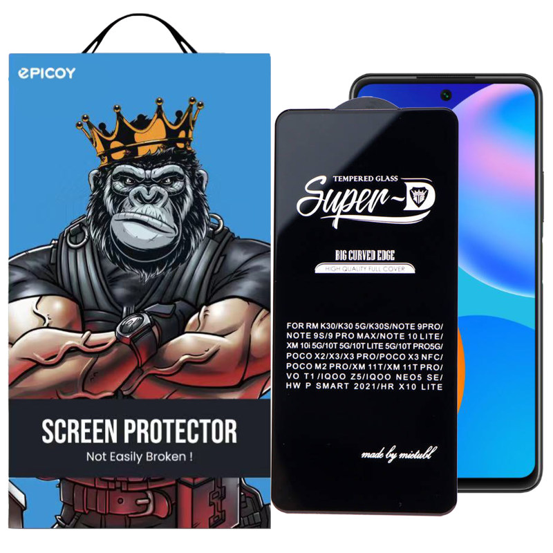 گلس گوشی هوآوی P Smart 2021 / X10 Lite اپیکوی مدل Super 5D - Epicoy Super 5D P Smart 2021 / X10 Lite Screen Protector