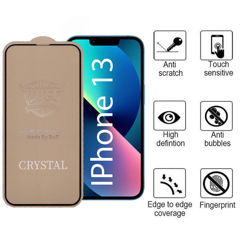 گلس گوشی اپل IPhone 13 بوف 5D مدل Cry - Buff Cry Apple iPhone 13 5D screen Protector