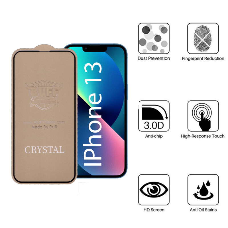 گلس گوشی اپل IPhone 13 بوف 5D مدل Cry - Buff Cry Apple iPhone 13 5D screen Protector