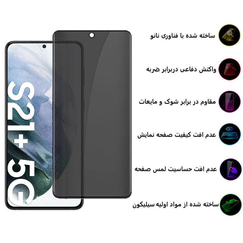 گلس گوشی سامسونگ Galaxy S21 Plus بوف حریم شخصی مدل Sp03 - Buff Sp03 Galaxy S21 Plus Screen Protector