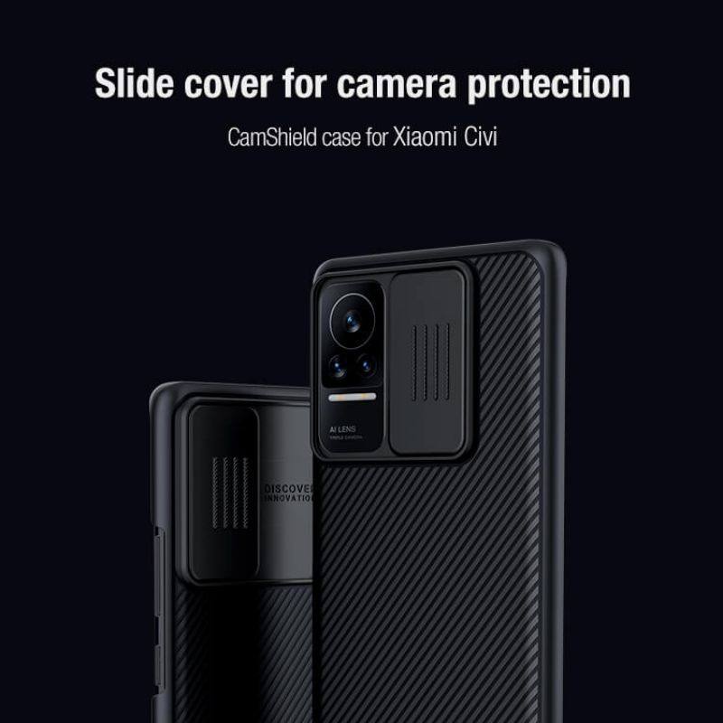 کاور گوشی شیائومی Civi نیلکین مدل CamShield Pro - Nillkin CamShield Pro cover for Xiaomi Civi