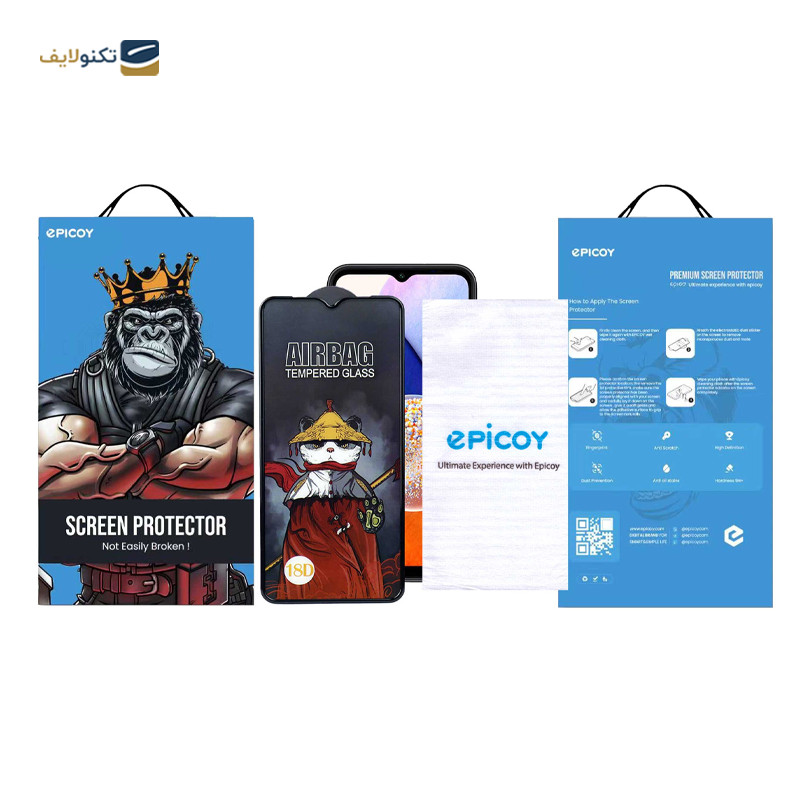 گلس گوشی سامسونگ Galaxy A23 / A14 اپیکوی مدل AirBag  - Epicoy AirBag Screen Protector for Samsung Galaxy A23 / A14